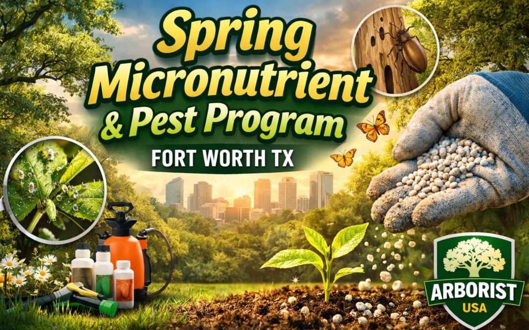 Spring Micronutrient and Pest Management Programs in Westover Hills, Fort Worth, Texas